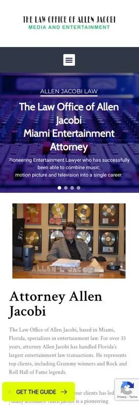 Allen Jacobi Law mobile view